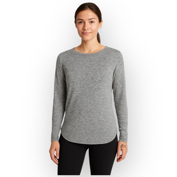 Athleta Tops - EUC Athleta Lightweight Long Sleeve Knit Pullover Gray S